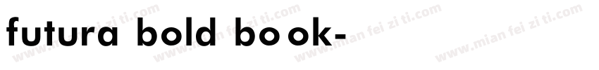 futura bold book字体转换